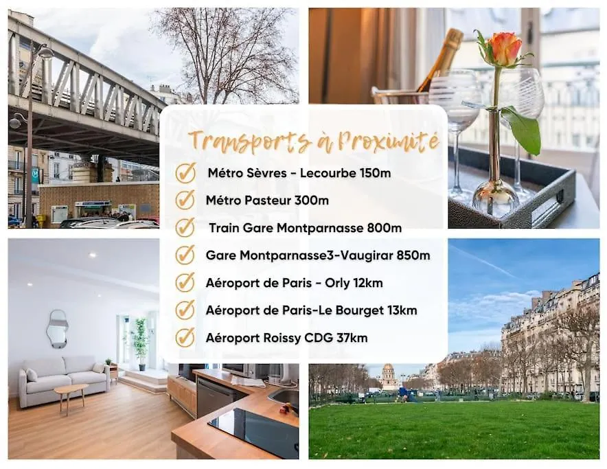 Daire Le Pacino - Appartement 1 Chambre - Invalides Tour Eiffel -4 Personnes Paris Fransa